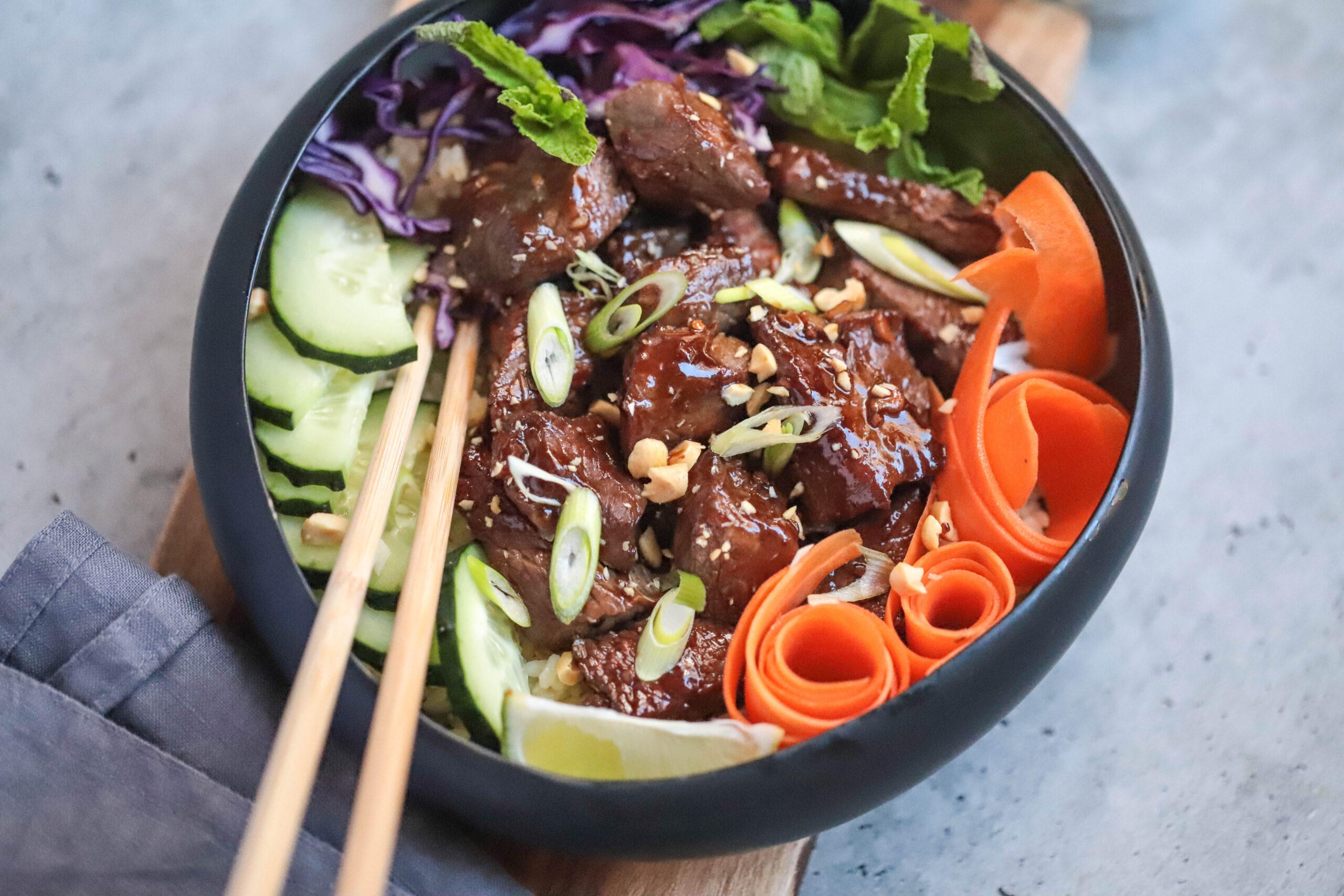 Vietnamese Beef Rice Bowl-5