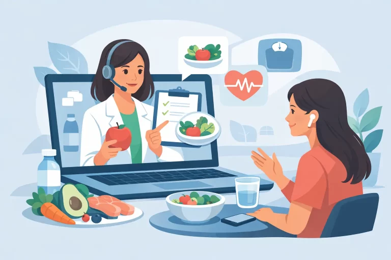 Consultation nutritionniste à distance efficace